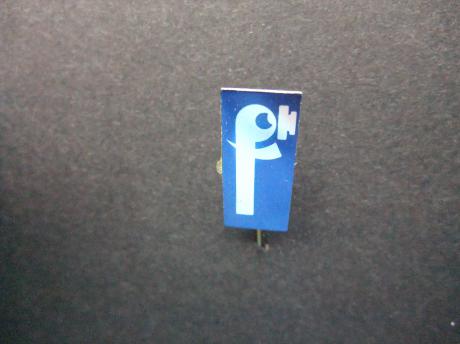 Onbekend logo F blauw